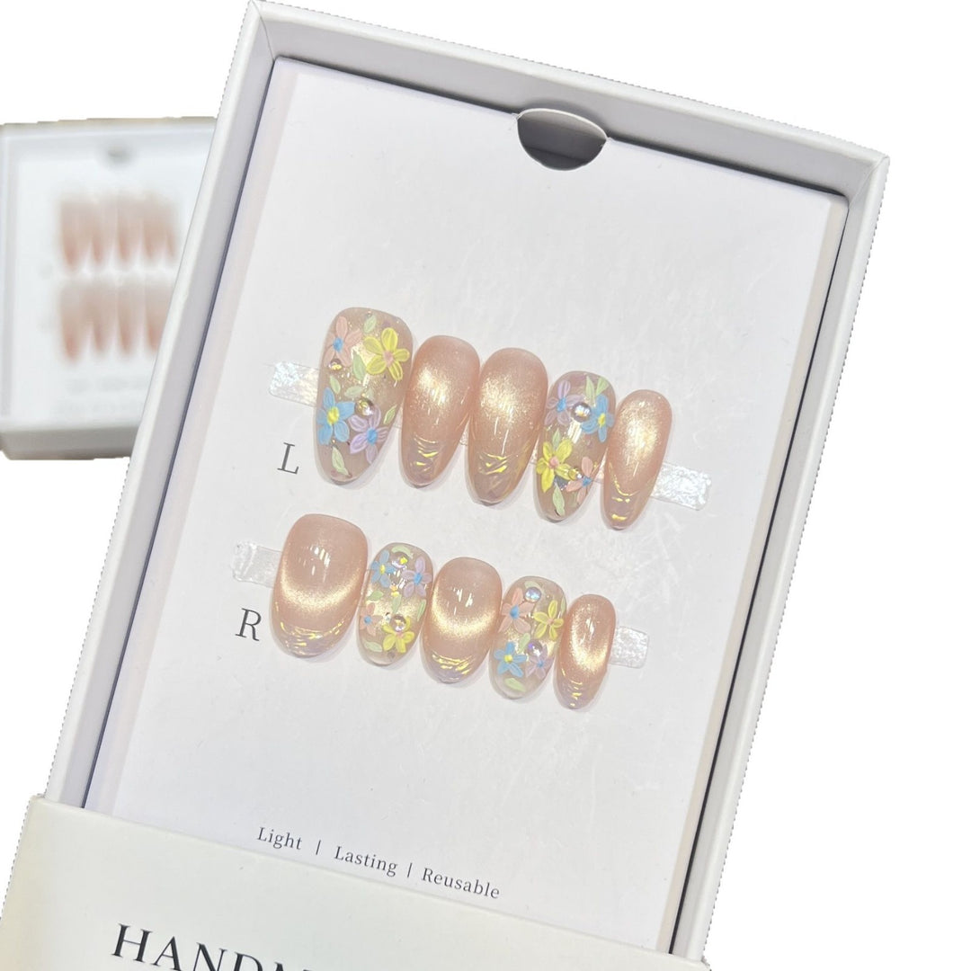 Floral Art Press-On Nail Set Kalsten