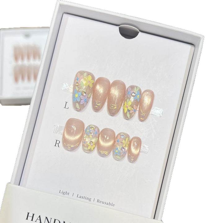 Floral Art Press-On Nail Set Kalsten