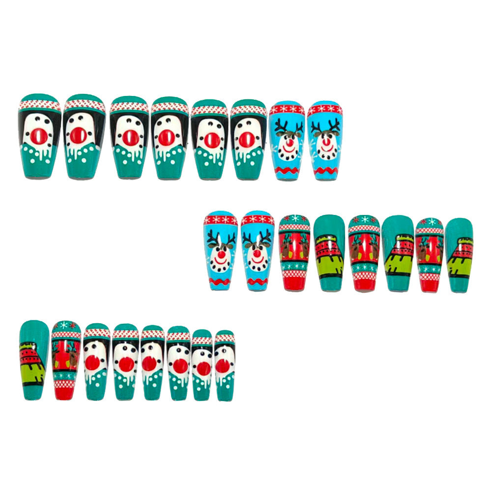 Artificial nails with festive Christmas design Kalsten