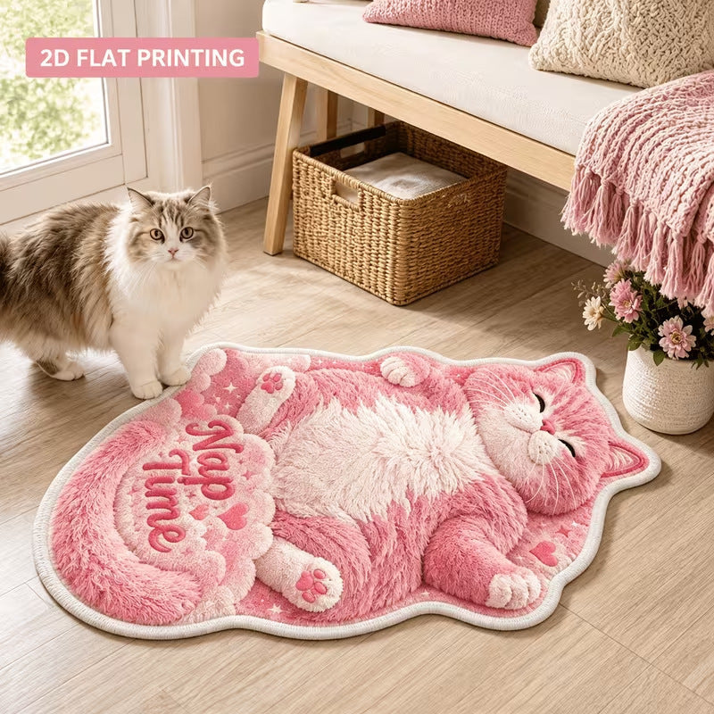 Cute Cat-Shaped Bath Mat