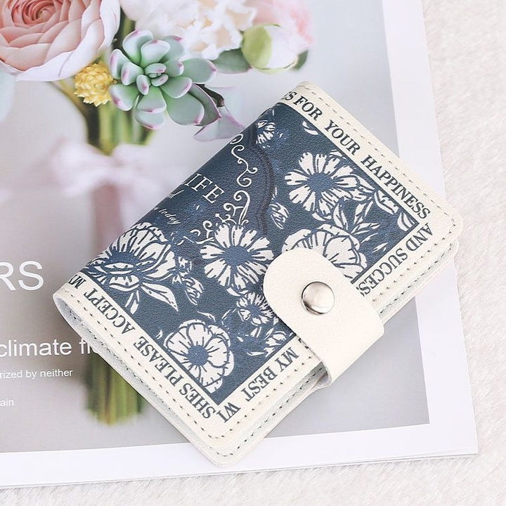 Elegant Rose Print Wallet Kalsten