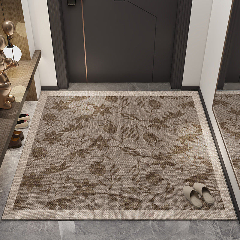 Floral Patterned Entrance Mat