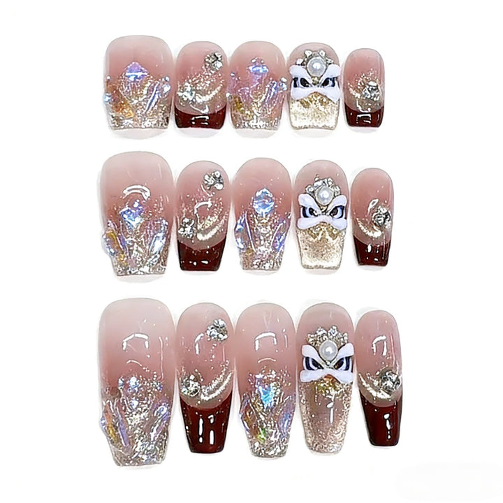 Glamorous Customizable Press-On Nail Art Kalsten