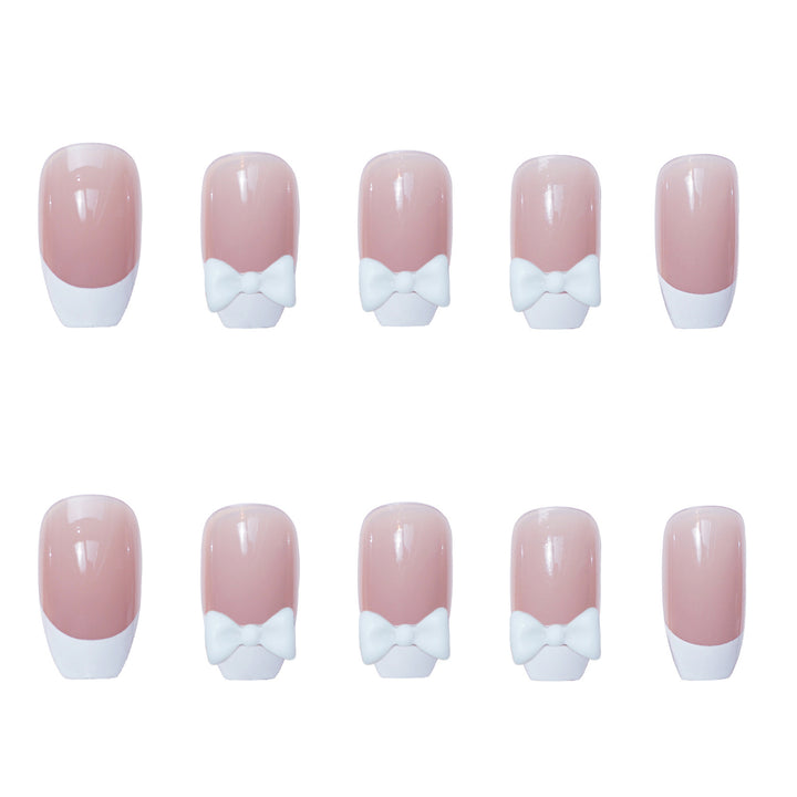 Decorative Bow Accent Press-On Nails