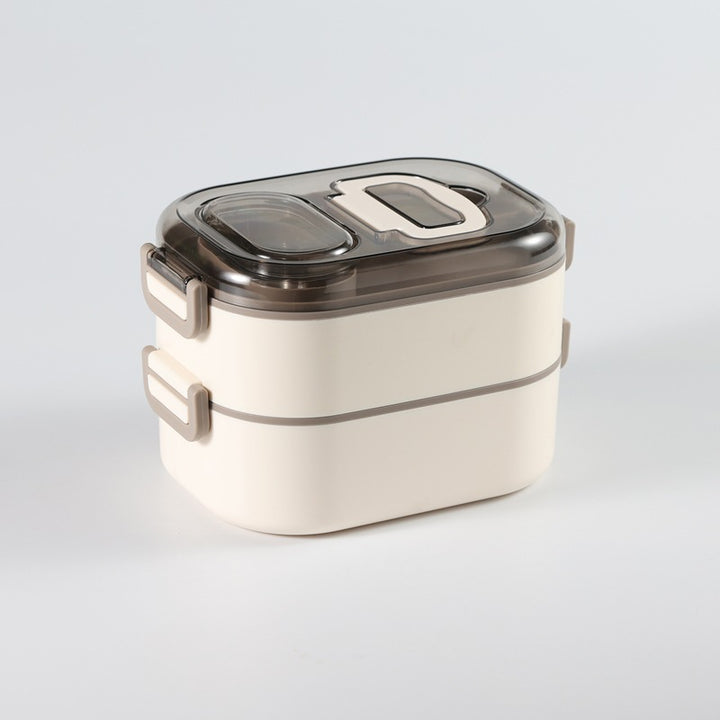 Multi-Compartment Food Storage Container with Secure Locking Lid