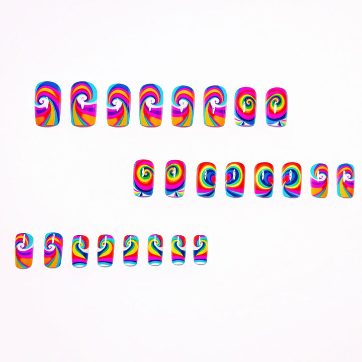 Psychedelic Swirl Nail Art Kalsten