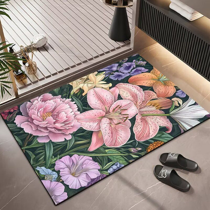 Floral Pattern Area Rug