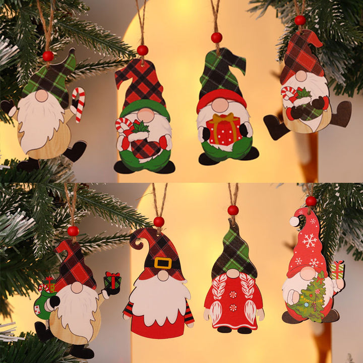 Wooden Christmas Gnome Ornament Kalsten