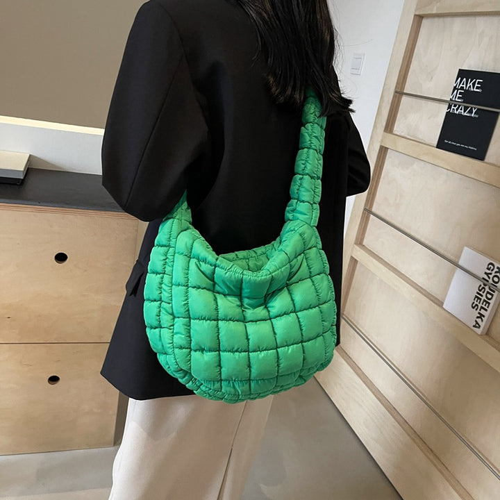 Quilted Puffy Crossbody Bag