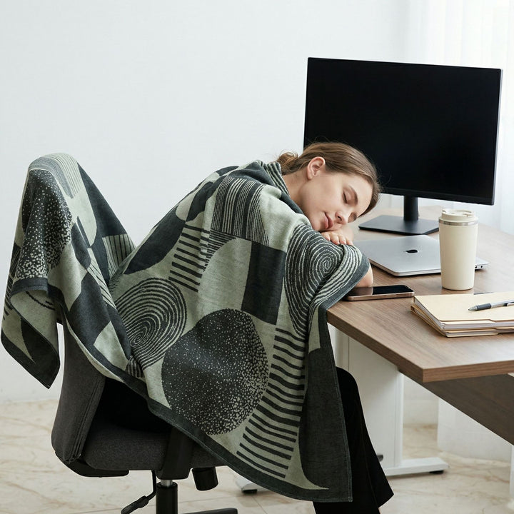 Artistic Patterned Throw Blanket