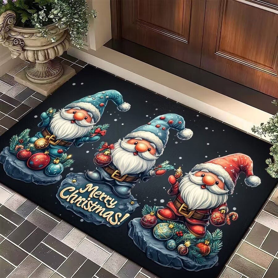 Floral Themed Welcome Mat Kalsten