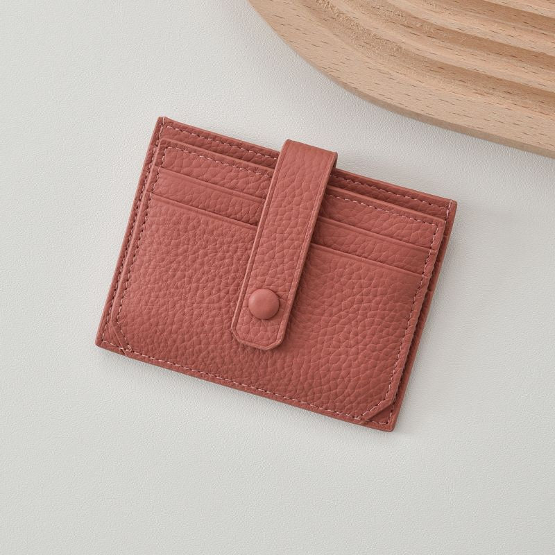 Premium Leather Snap Closure Cardholder Kalsten