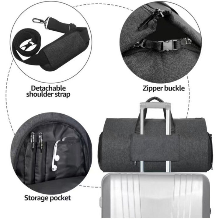 Sporty weekend bag with practical outer pockets Kalsten