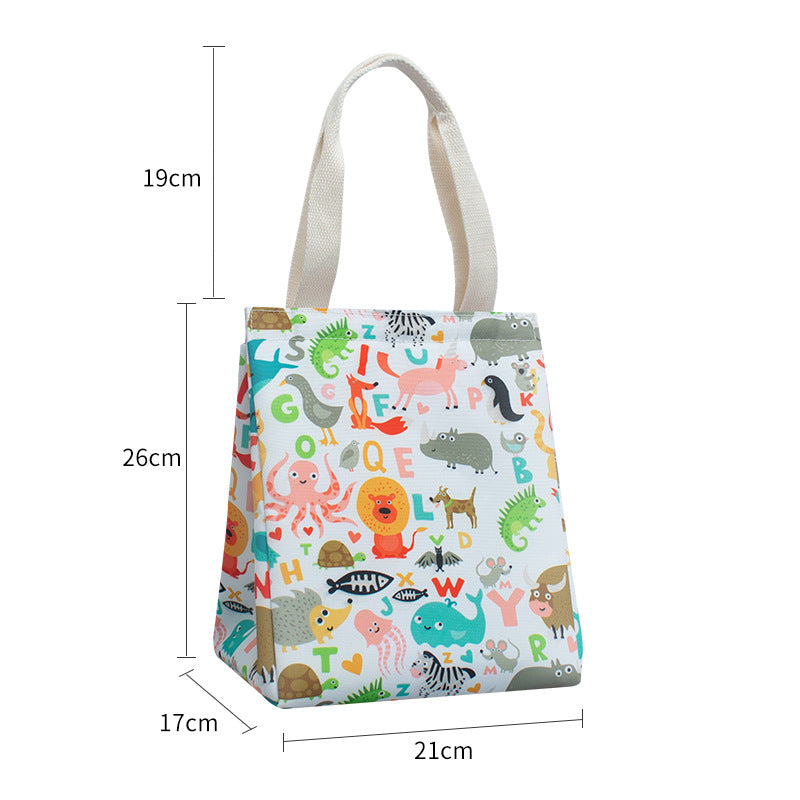Insulated Butterfly Print Lunch Tote