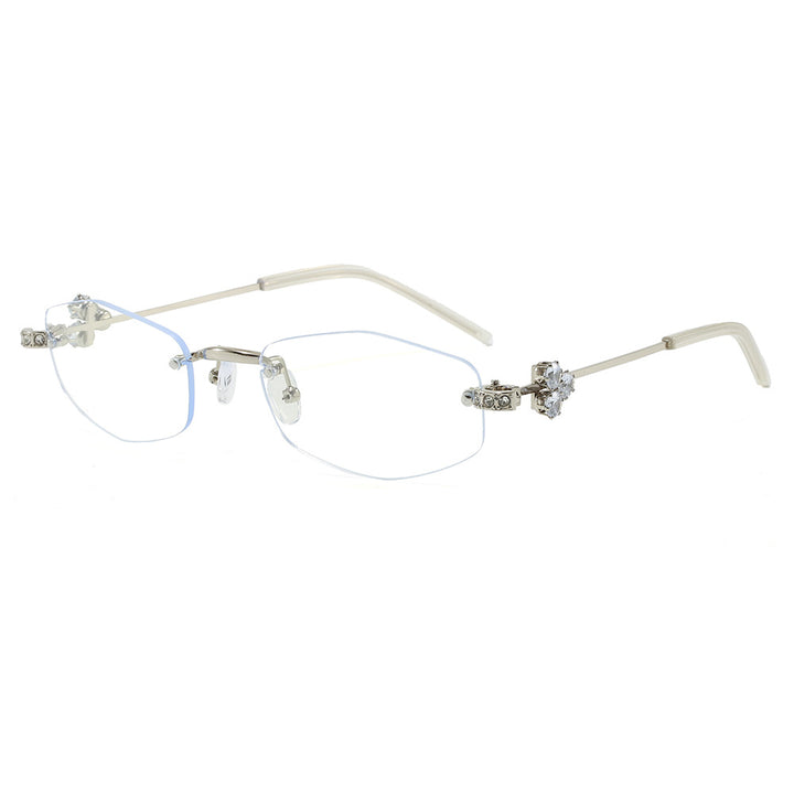 Fashionable Sunglasses in Elegant Rectangular Design with Floral Details Kalsten
