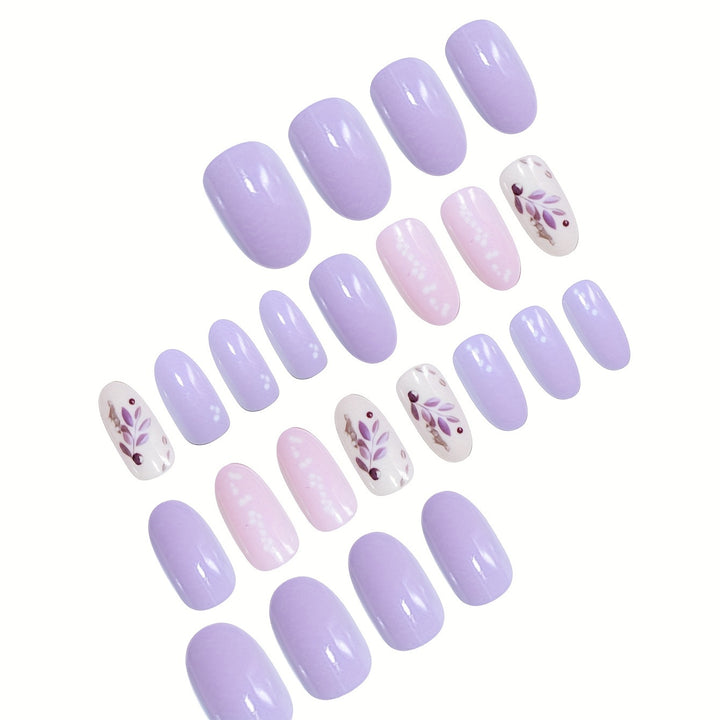 Elegant Floral Design Press-On Nails Kalsten