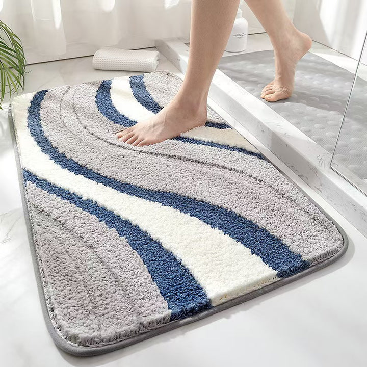 Cozy Rainbow-Themed Bath Mat