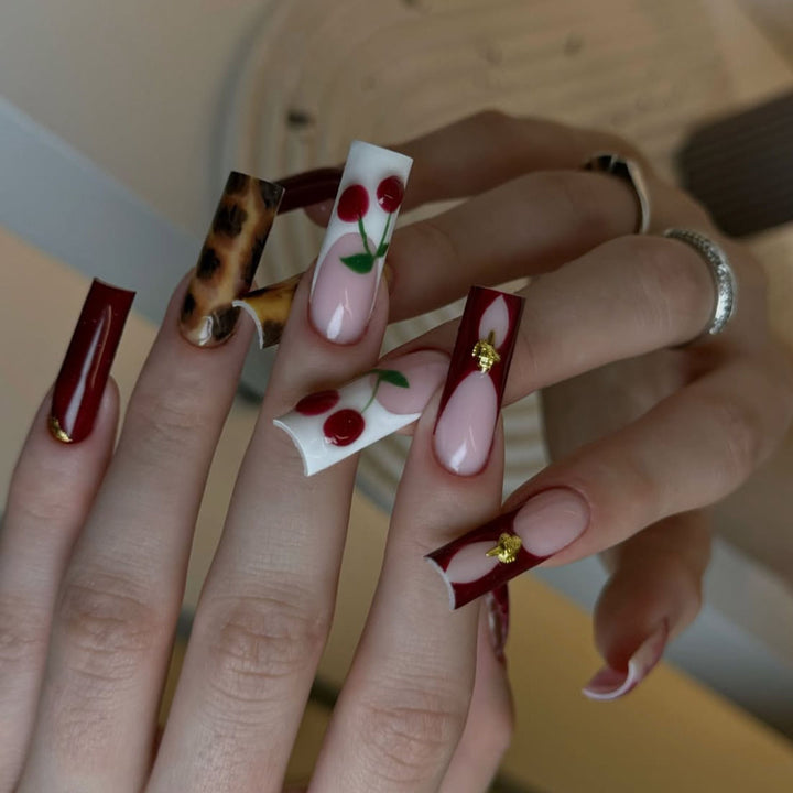 Artistic Long Nail Art Extensions Kalsten