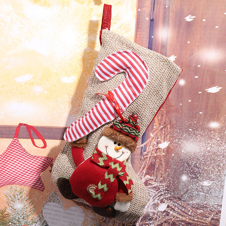 Christmas stocking with festive Gnome motif Kalsten