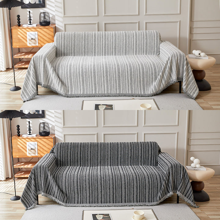Cozy Textured Sofa Throw Blanket