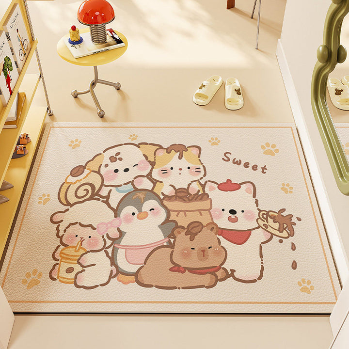 Whimsical Pet-Themed Area Mat