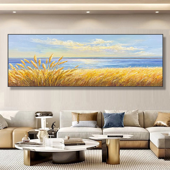 Coastal Sunset Landscape Canvas Art