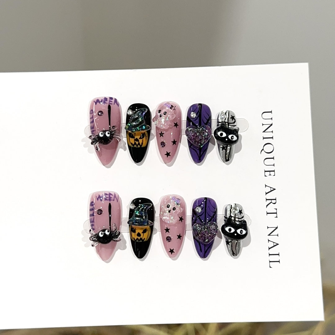 Halloween-Themed Press-On Nail Set