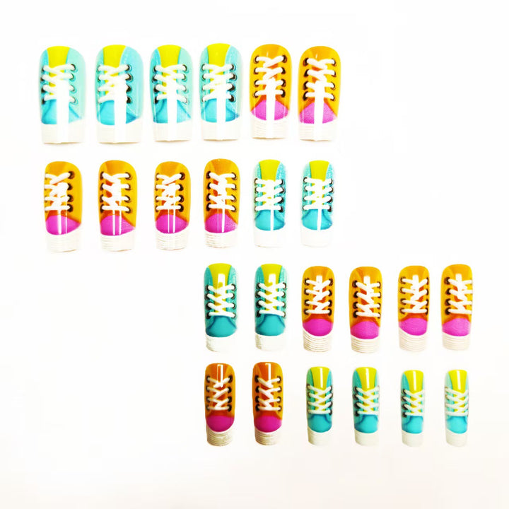 Creative Art Nail with Sneakers Design Kalsten