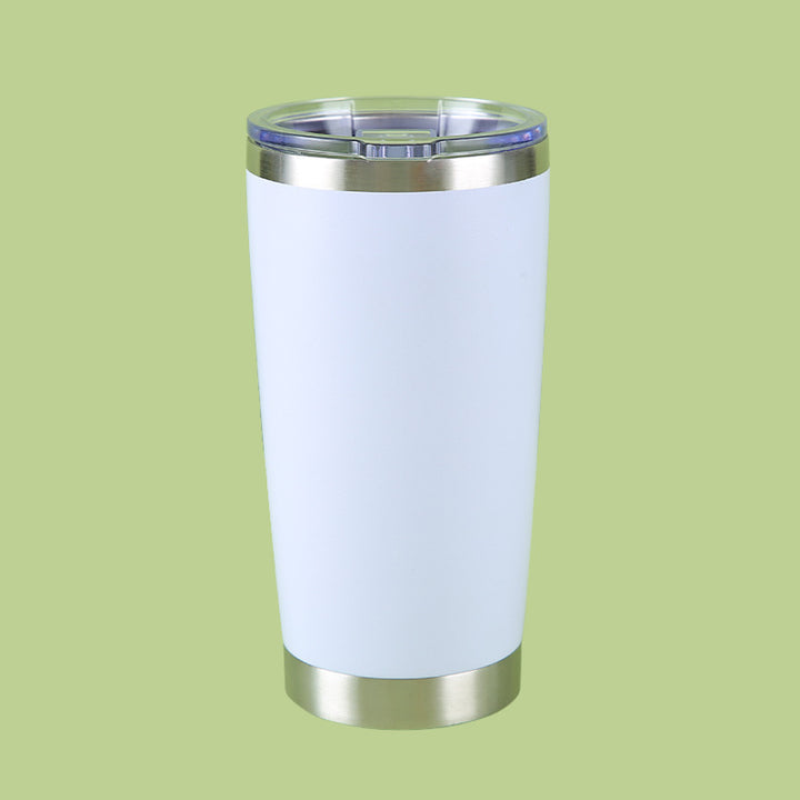 Stainless Steel Tall Slim Thermal Travel Tumbler With Spill-Resistant Clear Slider Lid