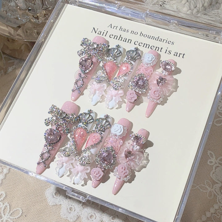 Ornate 3D Press-On Nail Art Set