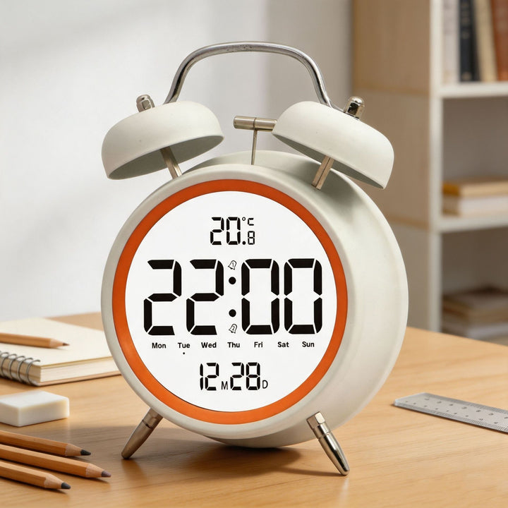 Digital alarm clock with large LED digits and temperature sensor Kalsten