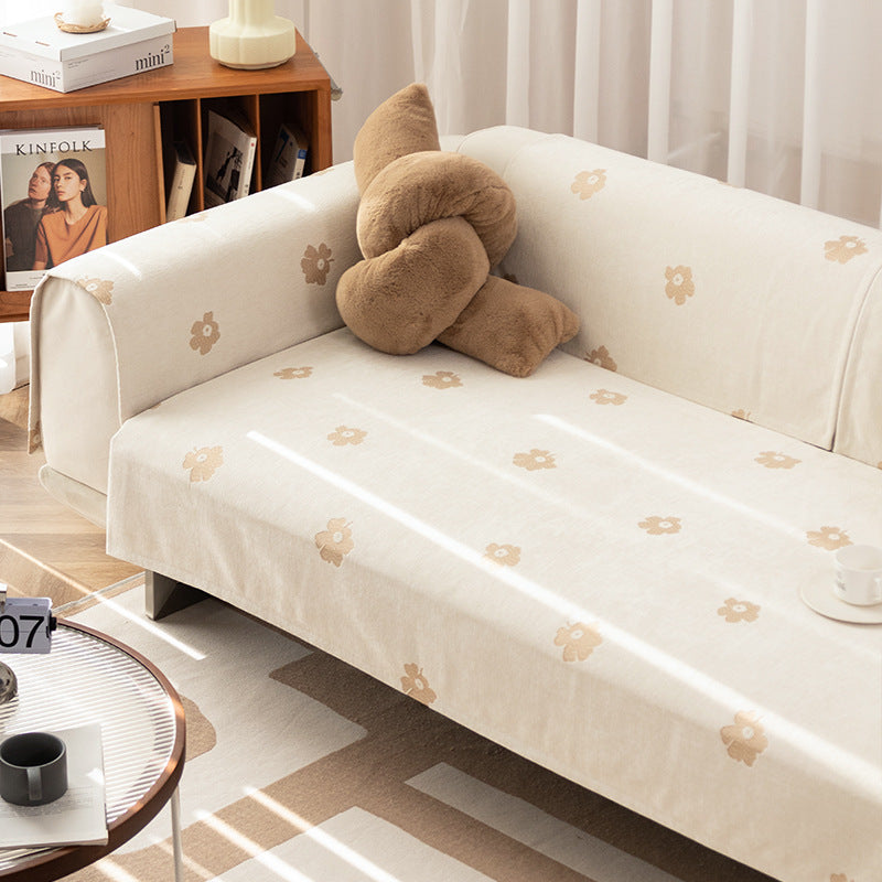 Three-seater sofa with geometric jacquard cover and sleek metal legs Kalsten