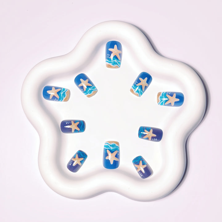 Artificial Nail Design Set with Maritime Motif Kalsten
