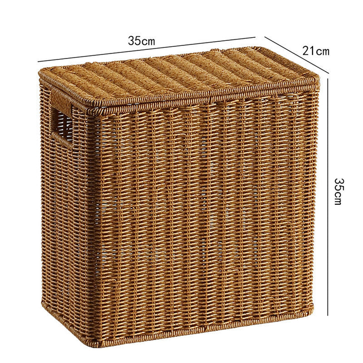 Handcrafted Rectangular Wicker Storage Box Kalsten