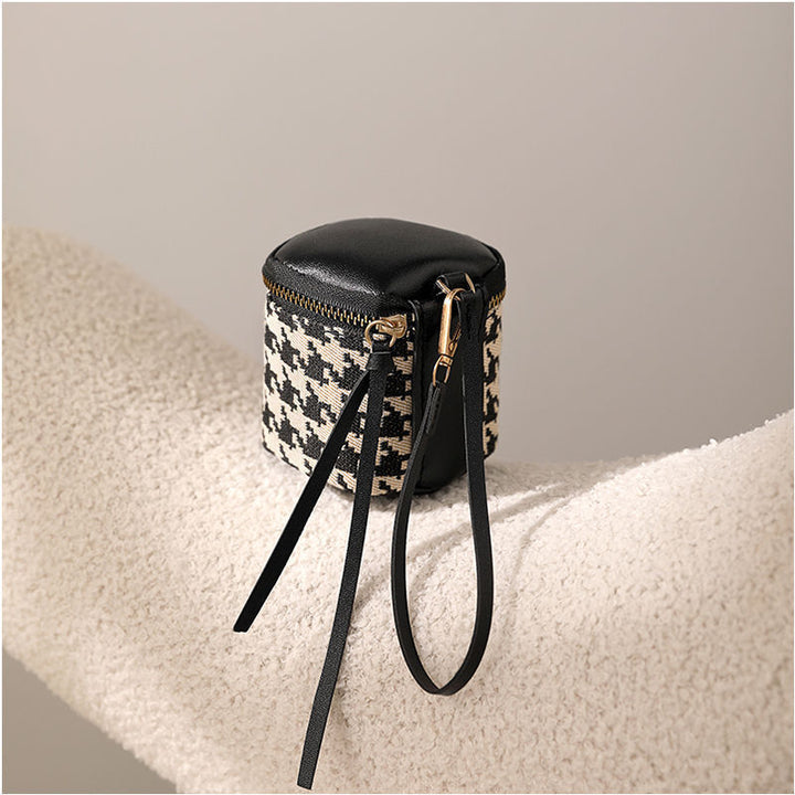 Textured Leather Mini Cosmetic Bag Kalsten
