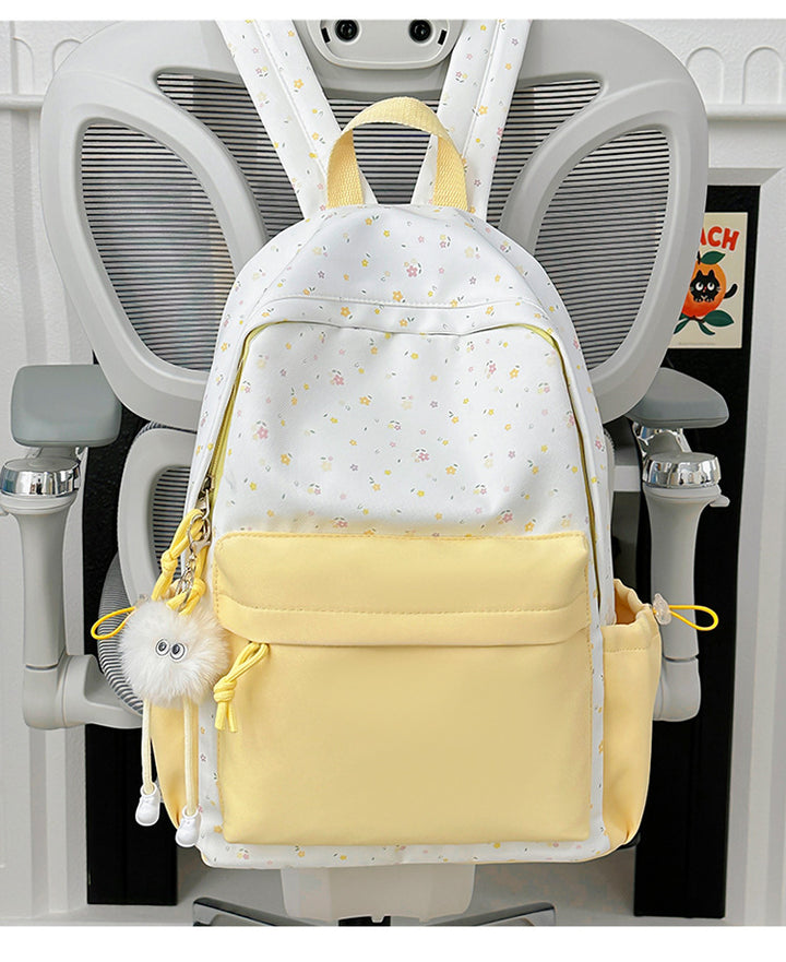 Mini backpack with floral design and practical organizer compartments Kalsten