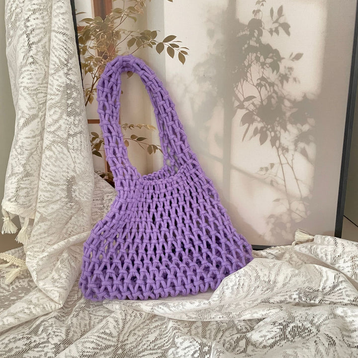 Hand-knotted tote bag with unique design Kalsten