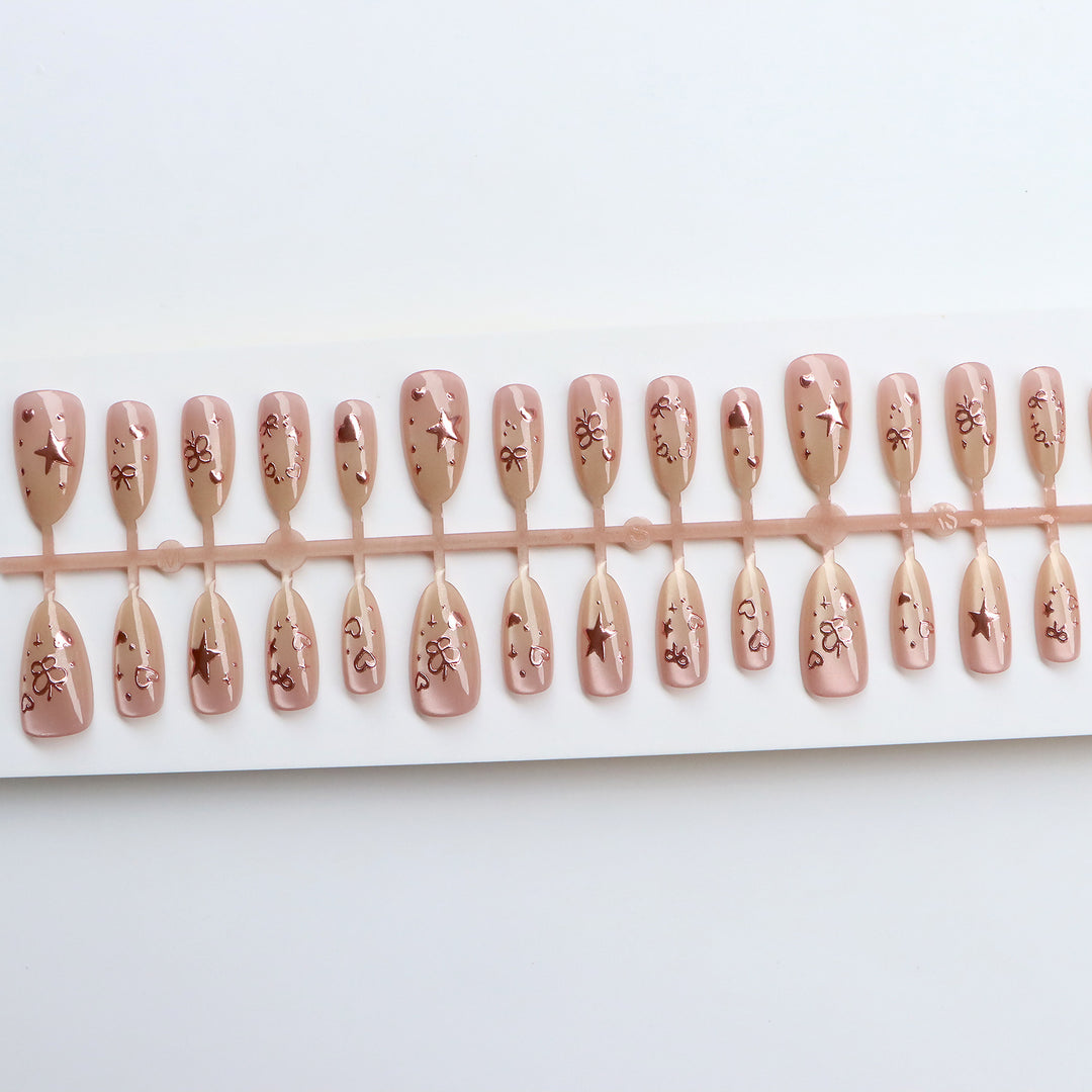 Artistic Decorative Press-On Nails Kalsten