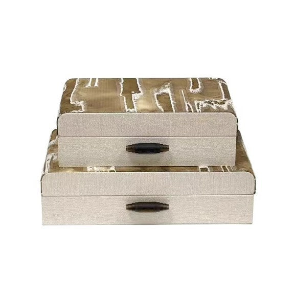 Rustic Decorative Storage Box Set