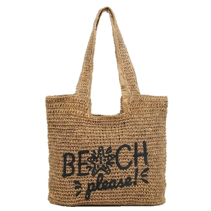 Leisure bag made of braided natural material Kalsten