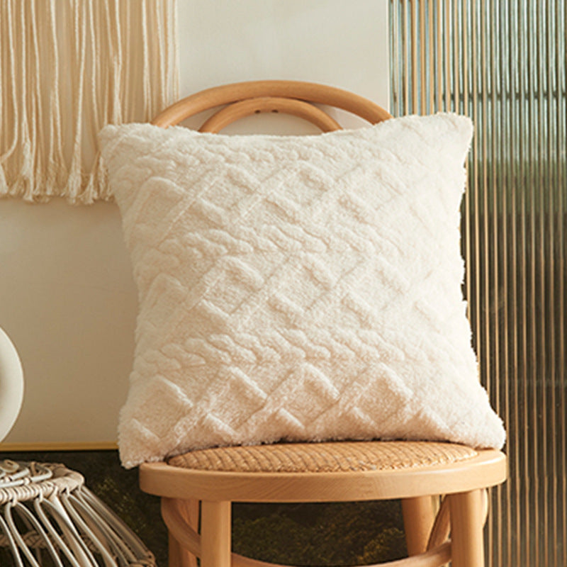 Square plush cushion cover Kalsten