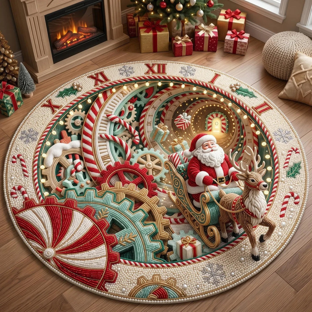 Festive Christmas Themed Area Rug Decor