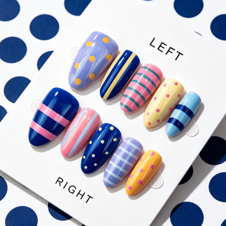 Decorative Patterned Press-On Nails