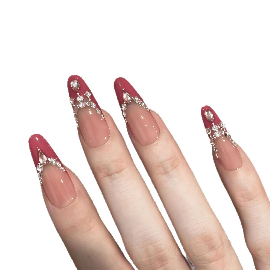 Artificial nails with sparkling rhinestone accents Kalsten