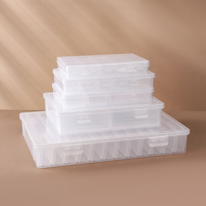 Transparent Multi-Compartment Craft Storage Box Kalsten