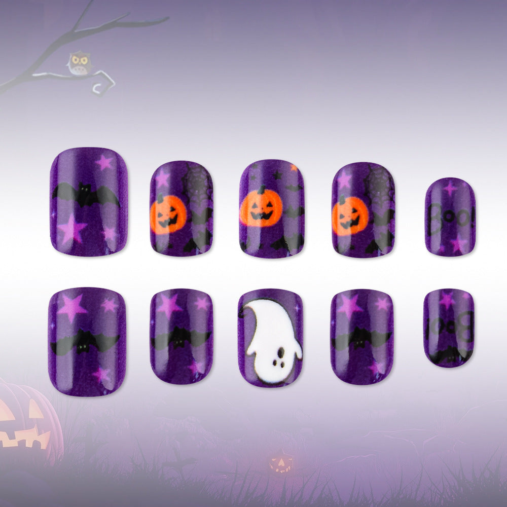 Halloween-Themed Press-On Nail Art Kalsten