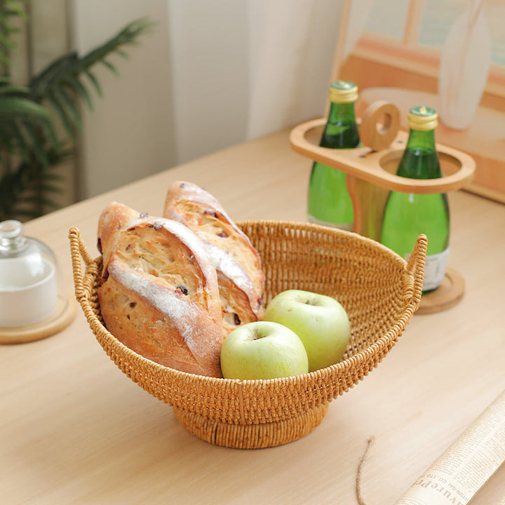 Elegant Woven Fruit Serving Bowl Kalsten