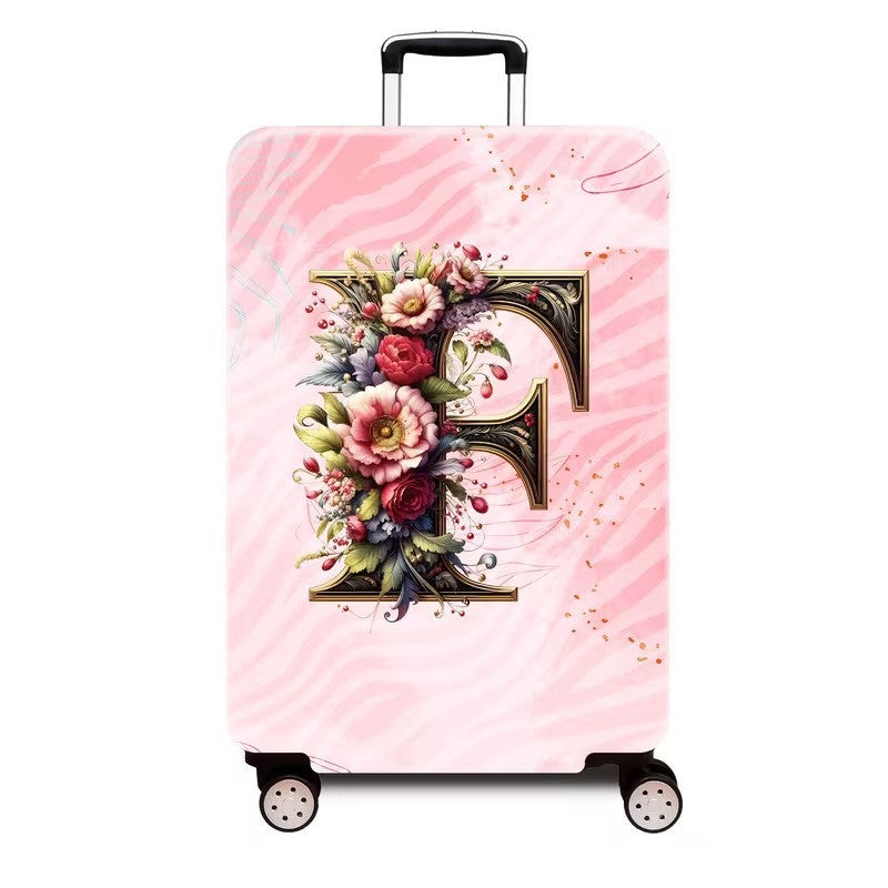 Ladies hard shell suitcase with luxurious floral design Kalsten