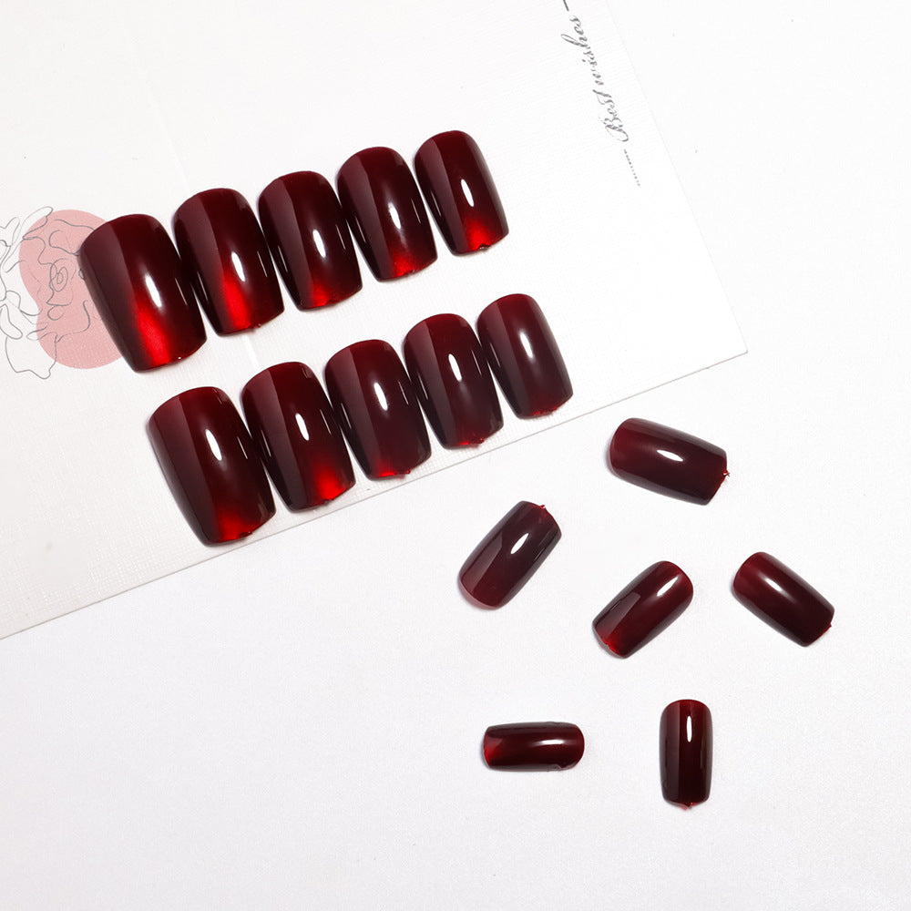 Glossy Square Press-On Nail Set Kalsten
