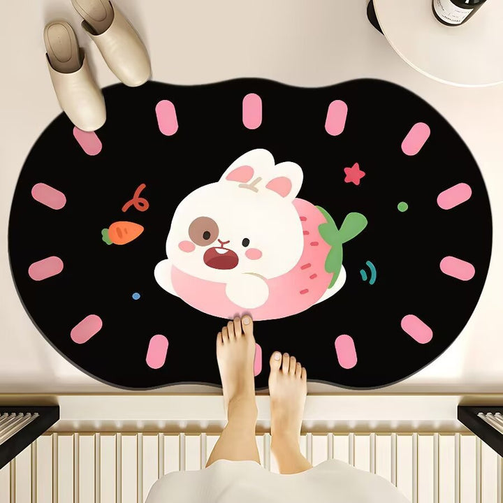 Cartoon Dog-Themed Floor Mat